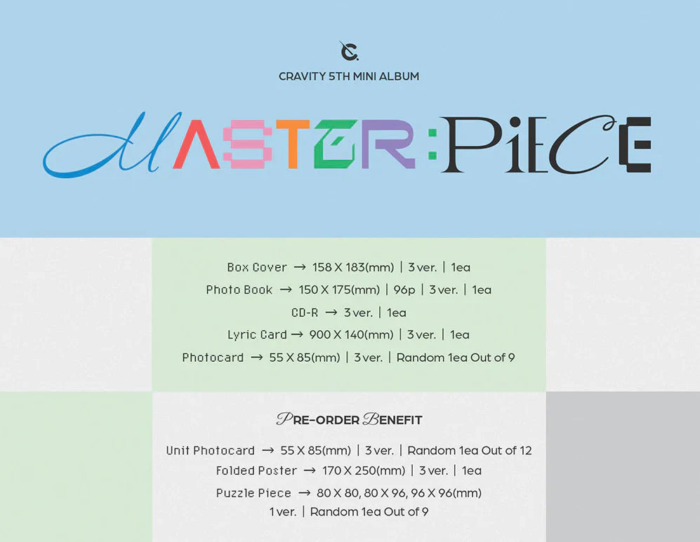 CRAVITY - MASTER PIECE (5TH MINI ALBUM) - Image 2