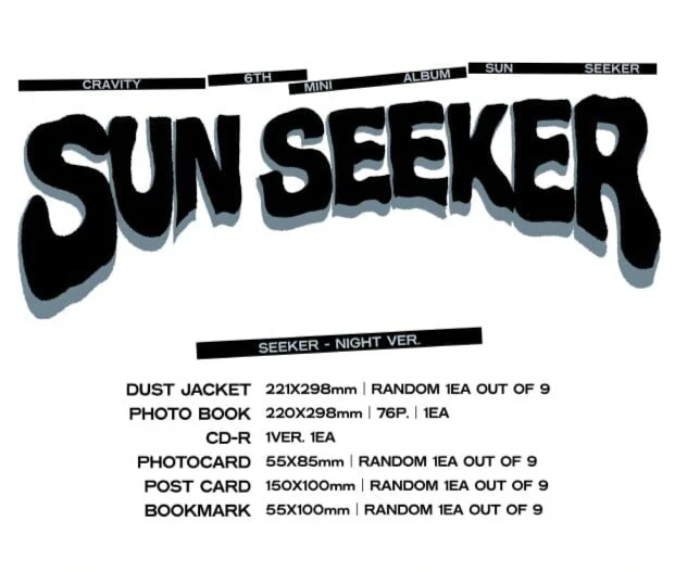 CRAVITY - SUN SEEKER (6TH MINI ALBUM) SEEKER - NIGHT VER. - Image 2