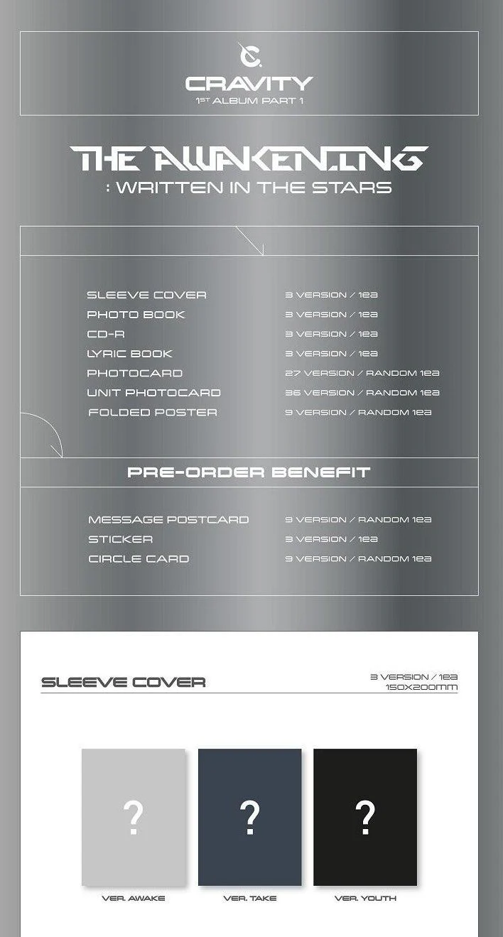 CRAVITY - Vol. 1 Part.1 [The Awakening :Written in the Stars] - Image 2