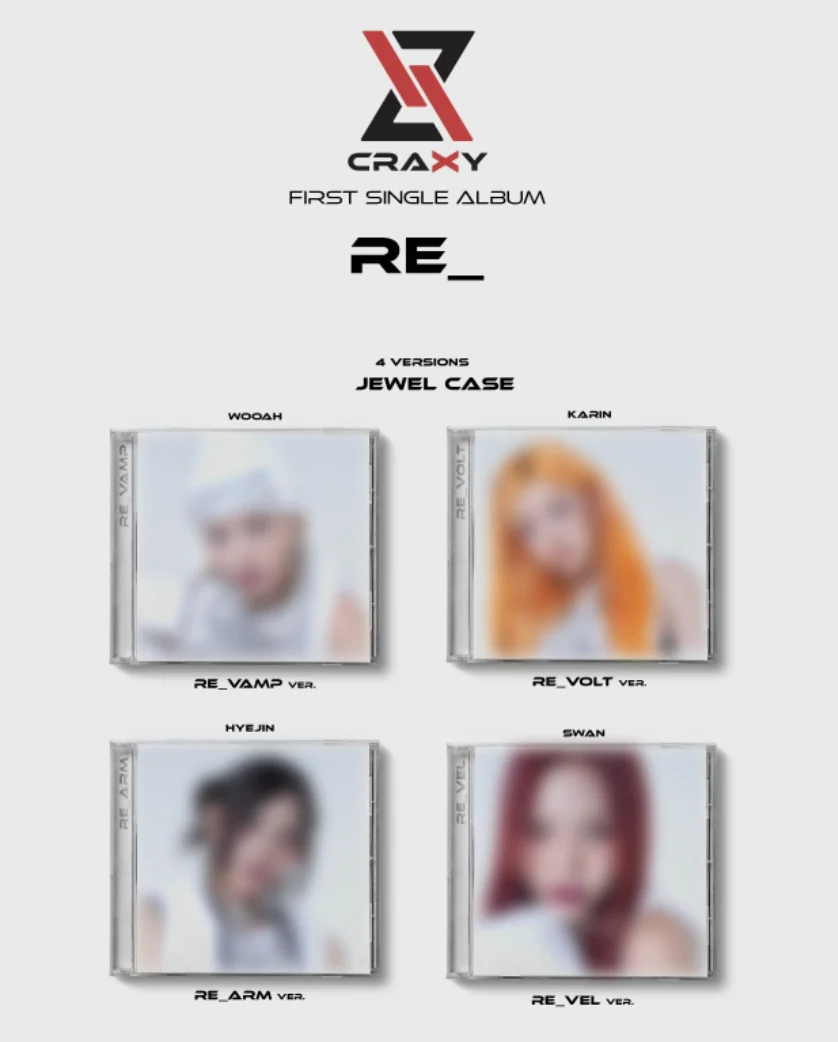 CRAXY - RE_ (1ST SINGLE ALBUM) JEWEL CASE - Image 2