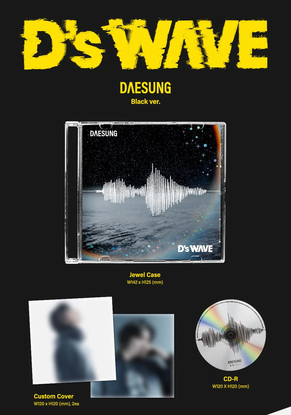 DAESUNG (BIGBANG) - D’S WAVE (BLACK VER.) - Image 2