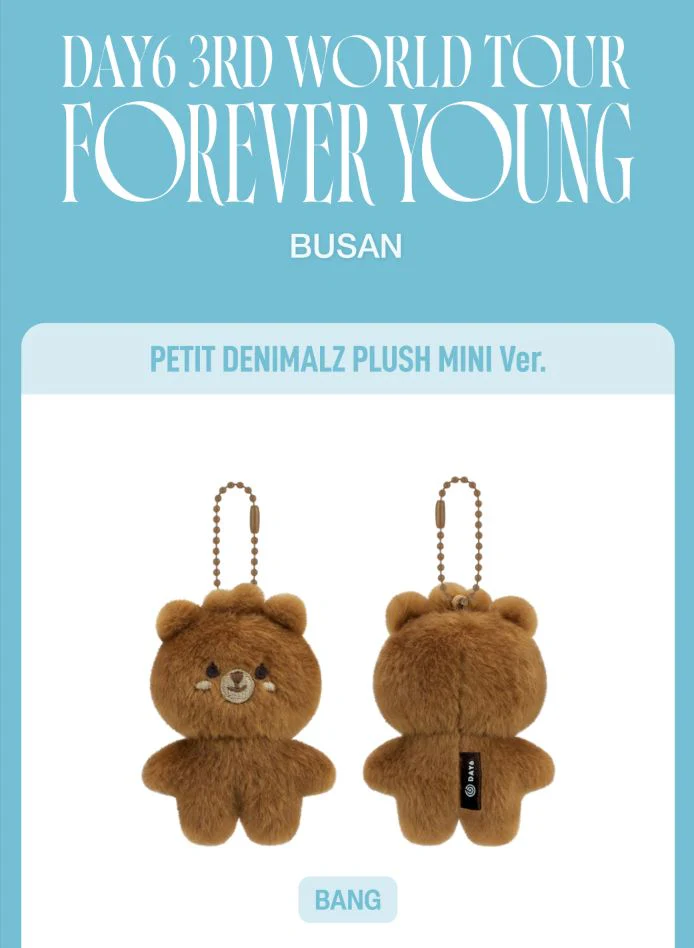 DAY6 - PETIT DENIMALZ PLUSH MINI VER. (3RD WORLD TOUR 'FOREVER YOUNG') - Image 2