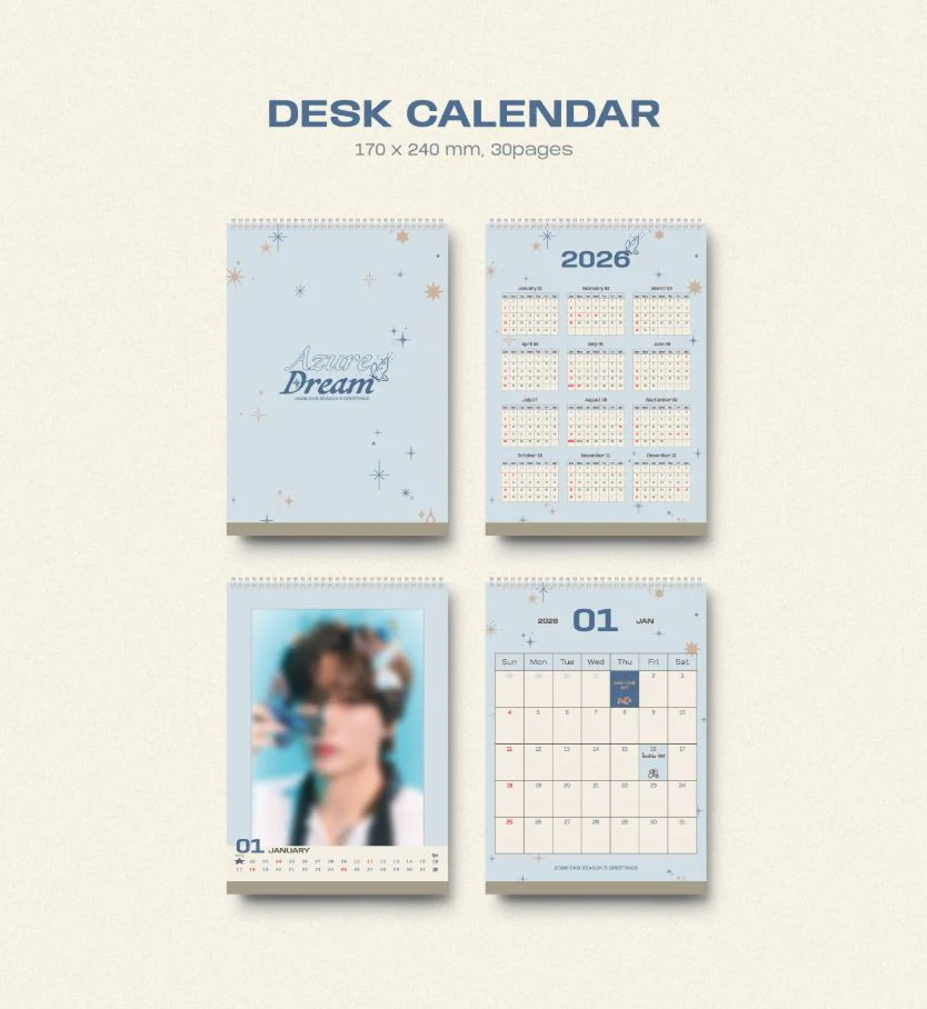 DKB - 2026 SEASON'S GREETINGS (AZURE DREAM) + Extra Photocard - Image 4