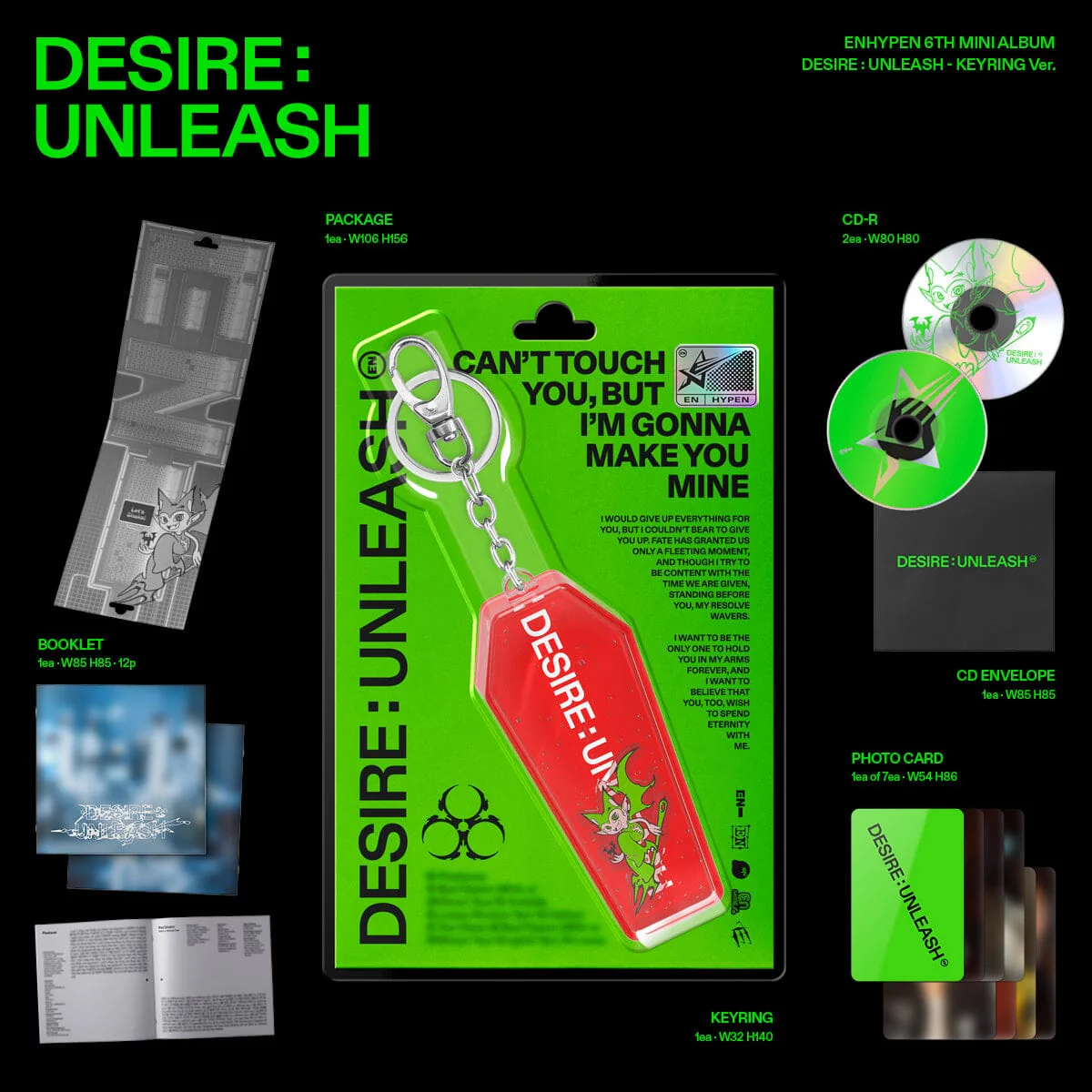 ENHYPEN - DESIRE : UNLEASH (KEYRING VER.) - Image 2