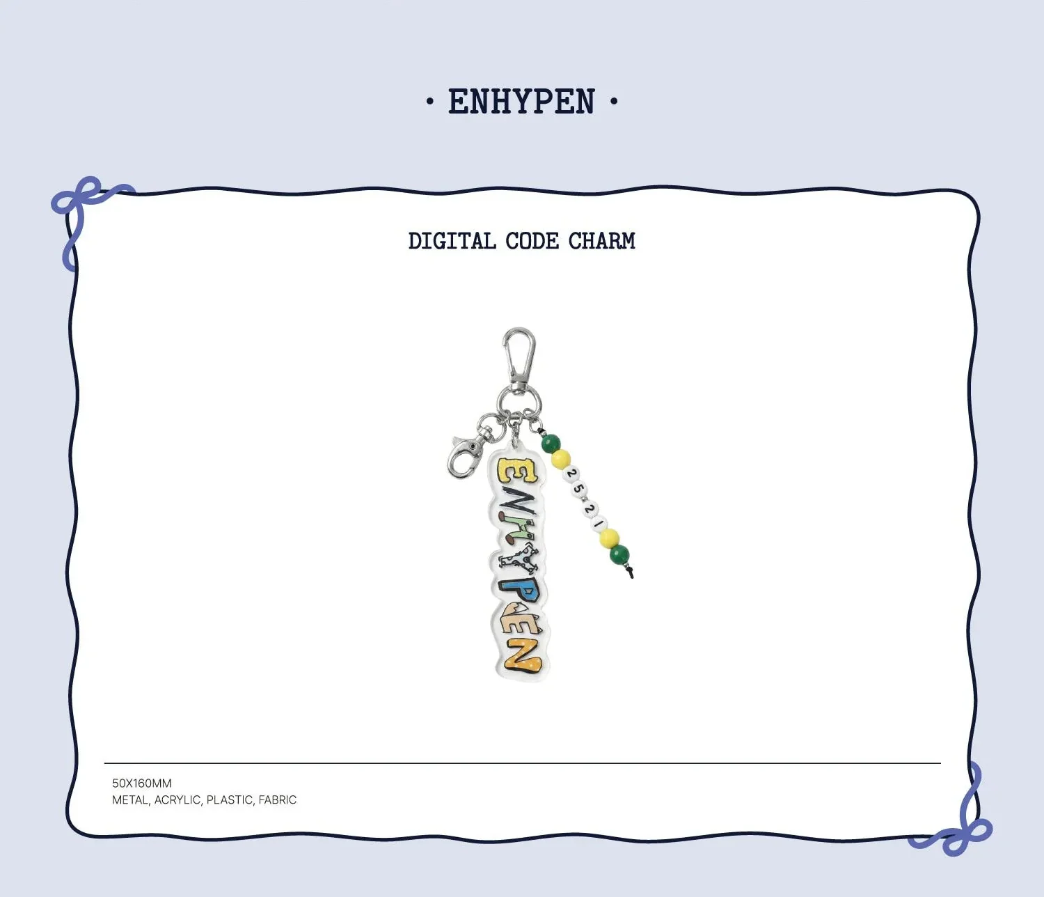 ENHYPEN - DIGITAL CODE CHARM (HOLIDAY HOUSE HYBE 2026 SEASON'S GREETINGS OFFICIAL MD) - Image 2