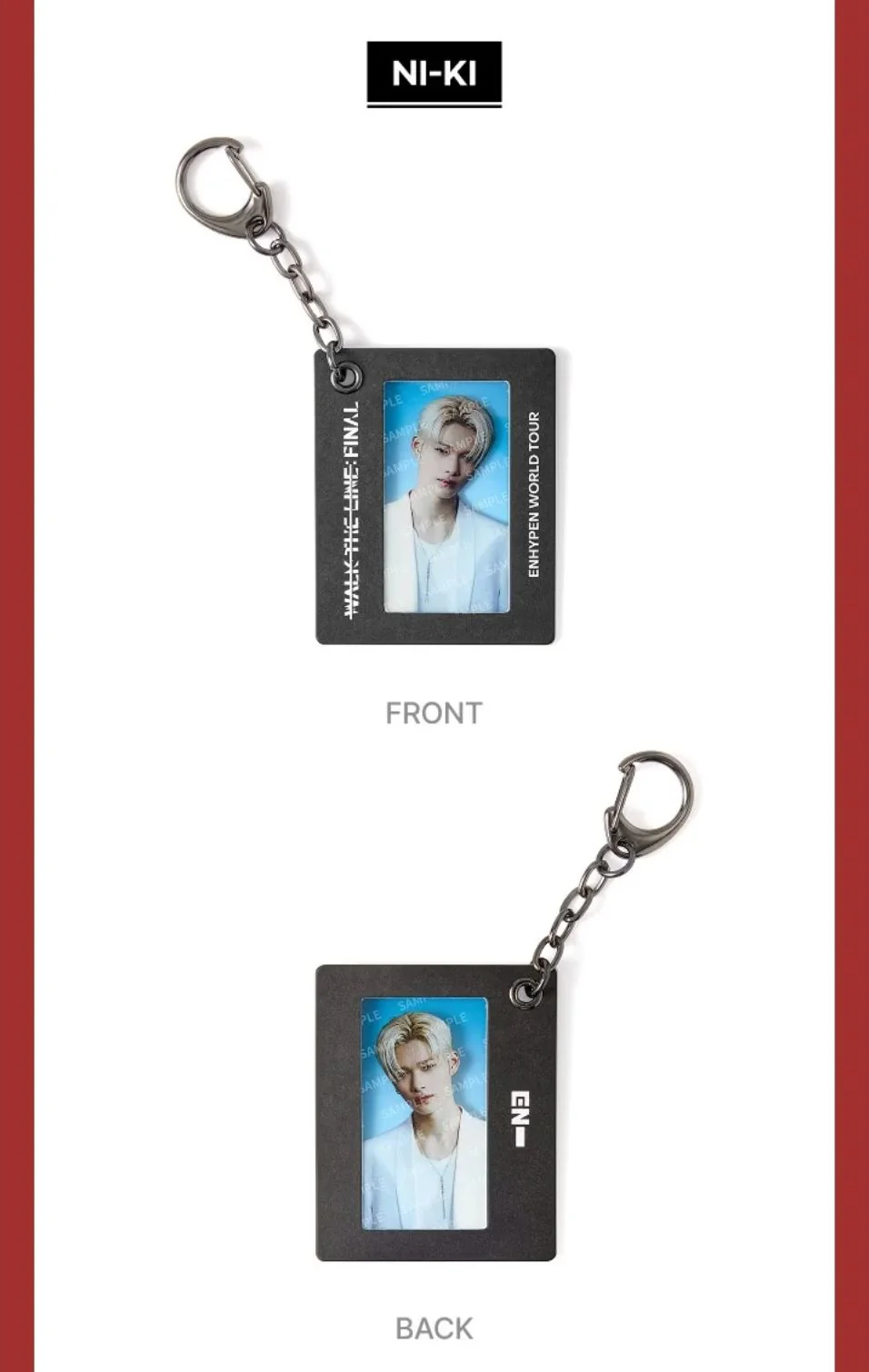 ENHYPEN - FILM FRAME KEYRING (WALK THE LINE : FINAL WORLD TOUR OFFICIAL MD) - Image 10