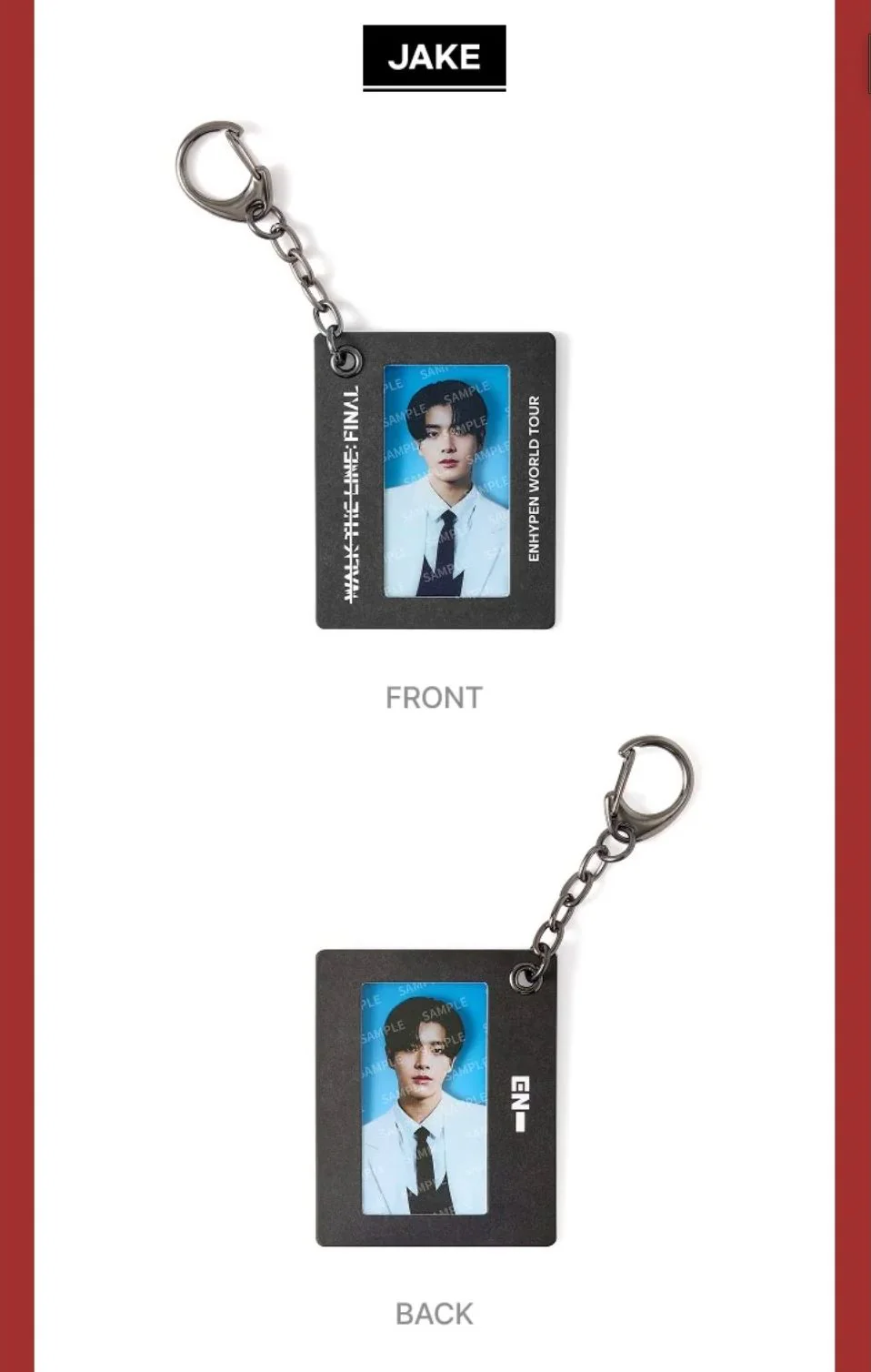 ENHYPEN - FILM FRAME KEYRING (WALK THE LINE : FINAL WORLD TOUR OFFICIAL MD) - Image 7