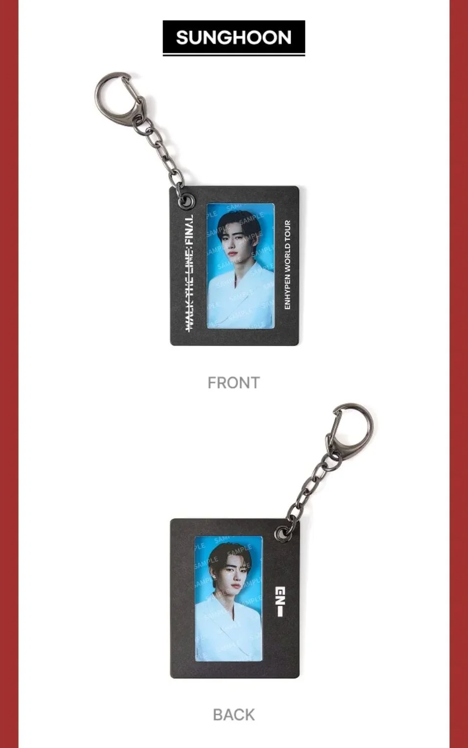 ENHYPEN - FILM FRAME KEYRING (WALK THE LINE : FINAL WORLD TOUR OFFICIAL MD) - Image 8