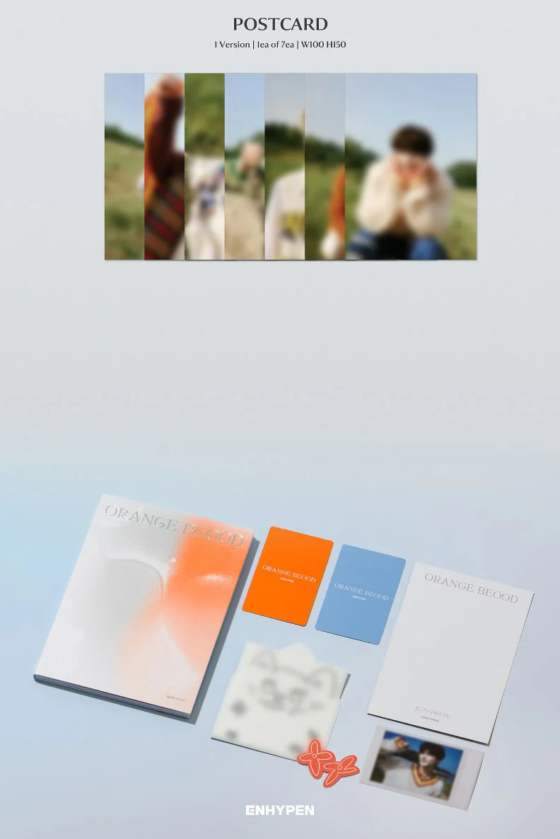 ENHYPEN - ORANGE BLOOD (5TH MINI ALBUM) ENGENE VER. + BDM Photocard - Image 8