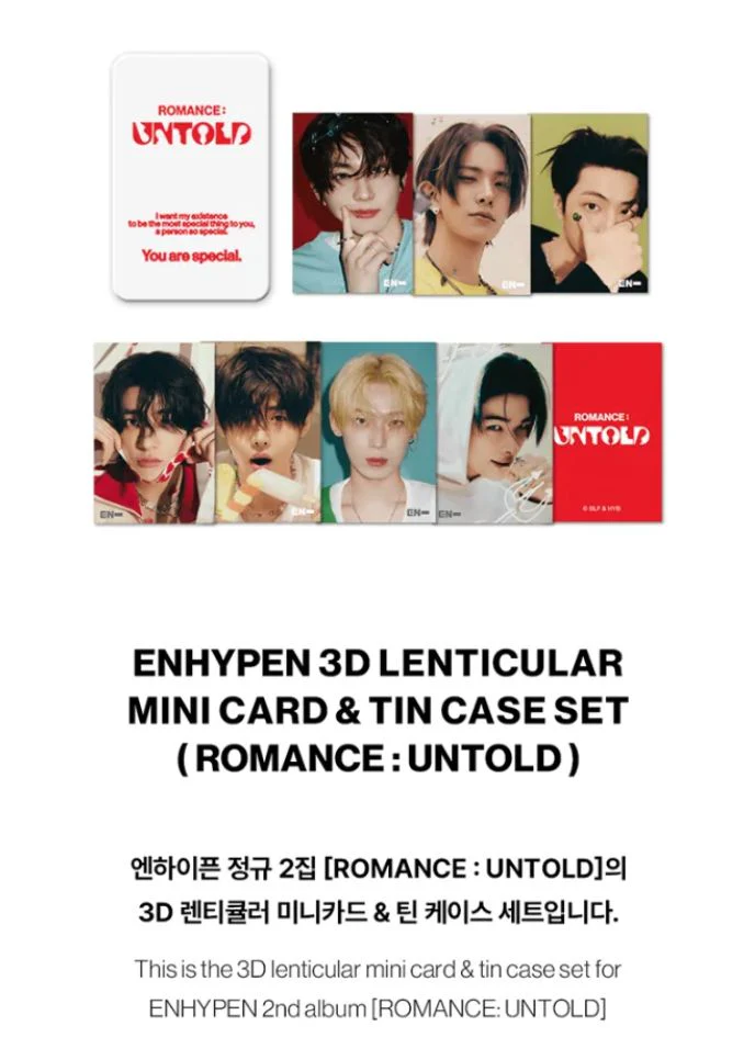 ENHYPEN - LENTICULAR MINI CARD (ROMANCE : UNTOLD OFFICIAL MD) - Image 2