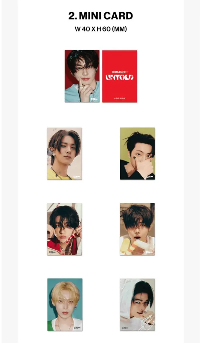 ENHYPEN - LENTICULAR MINI CARD (ROMANCE : UNTOLD OFFICIAL MD) - Image 5