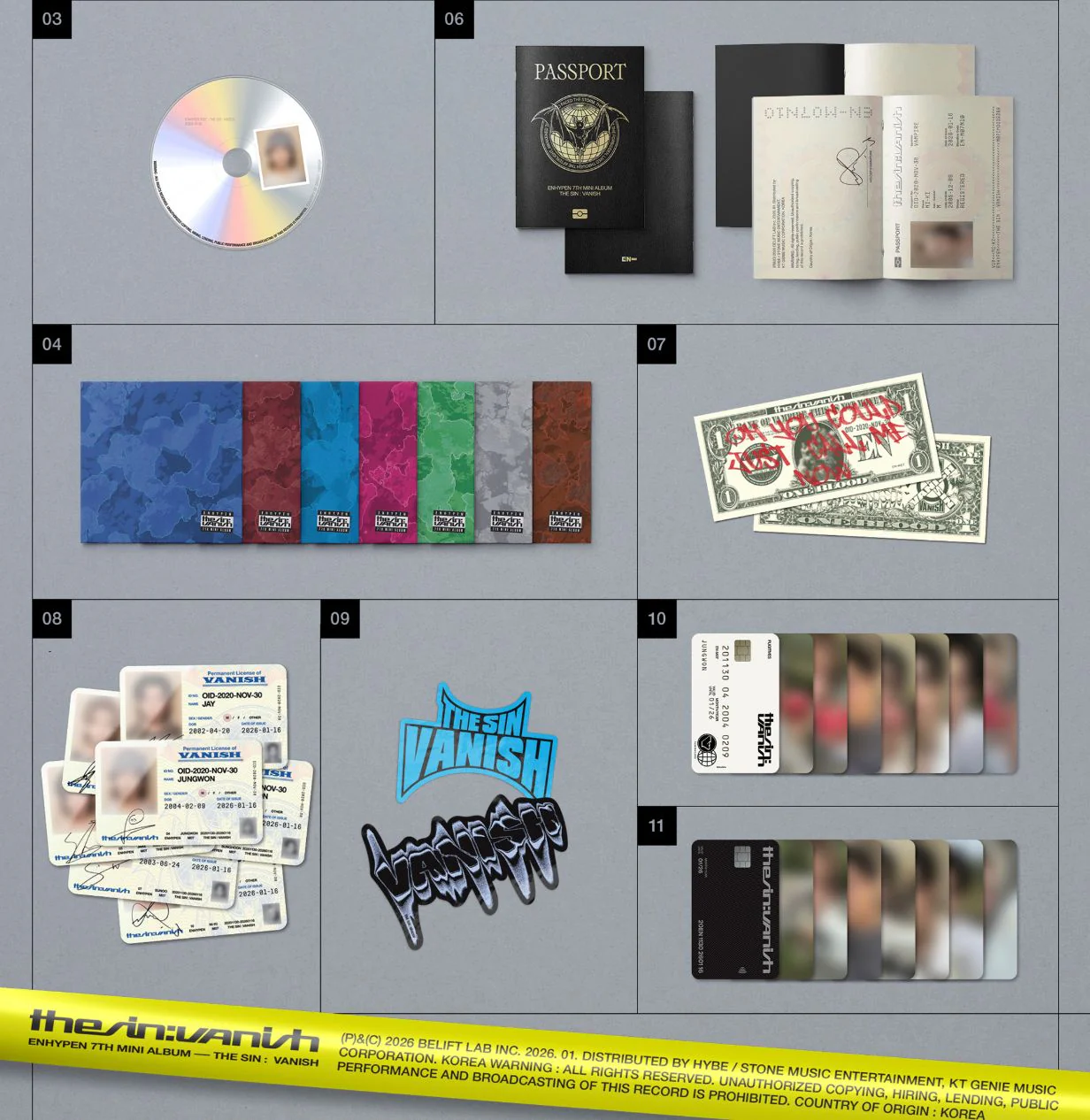 ENHYPEN - THE SIN: VANISH (FUGITIVES VER.) + HMV Gift - Image 3