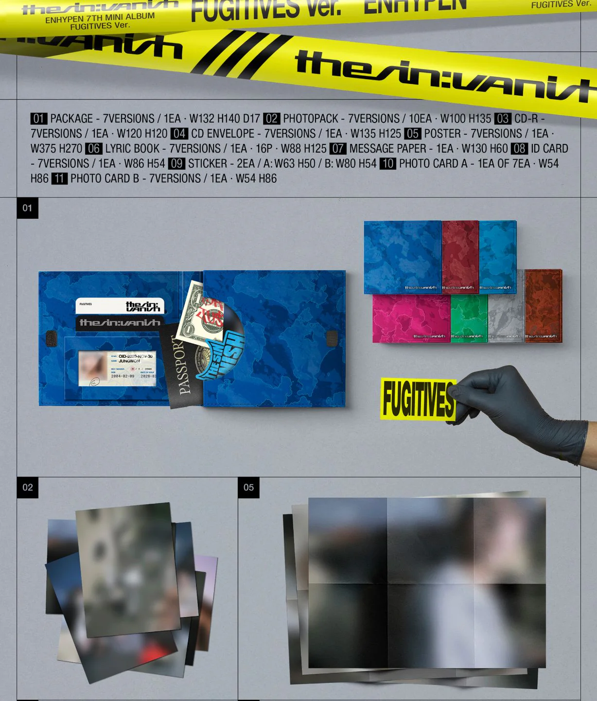 ENHYPEN - THE SIN: VANISH (FUGITIVES VER.) + HMV Gift - Image 2