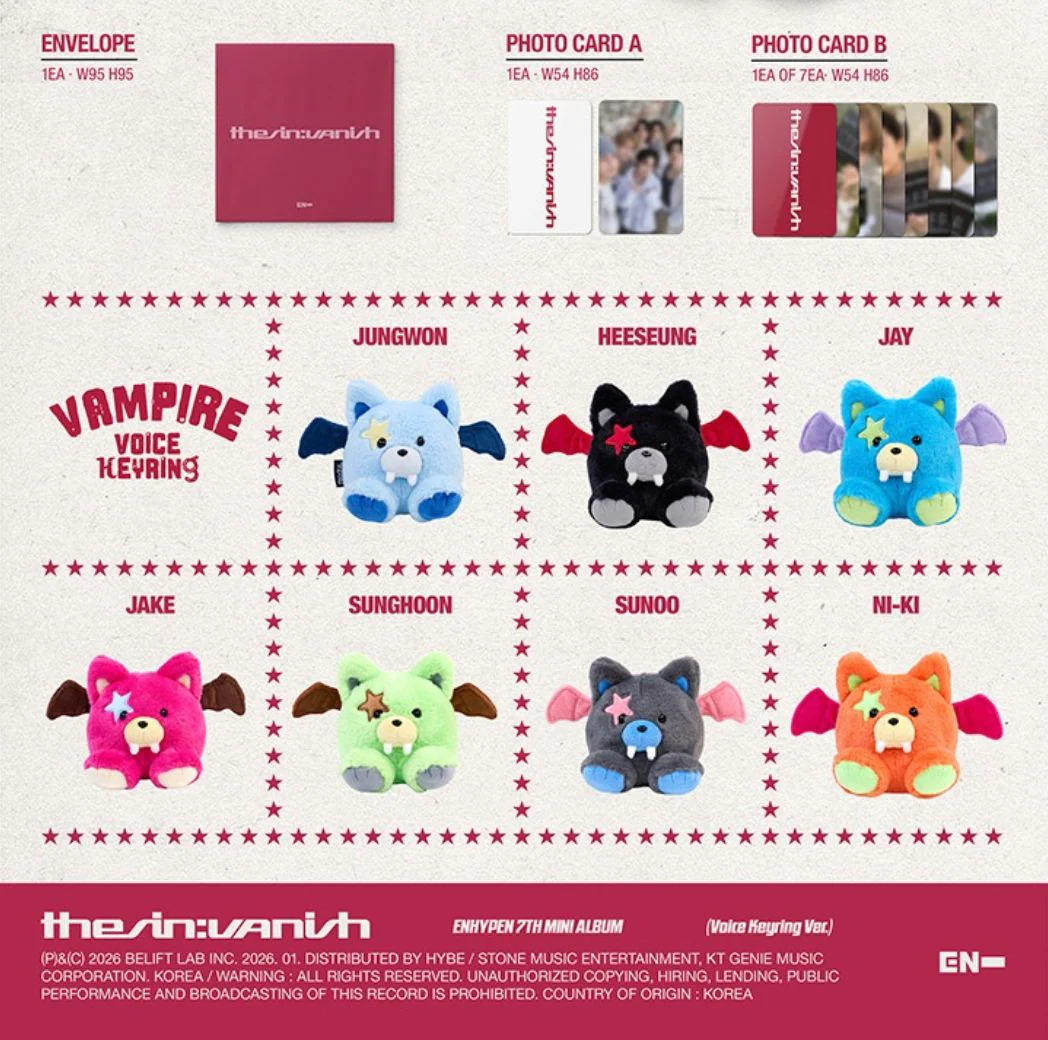 ENHYPEN - THE SIN: VANISH (VOICE KEYRING VER.) - Image 3