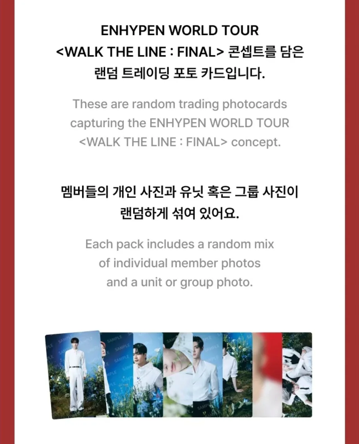 ENHYPEN - WALK THE LINE : FINAL WORLD TOUR OFFICIAL MD - Image 3