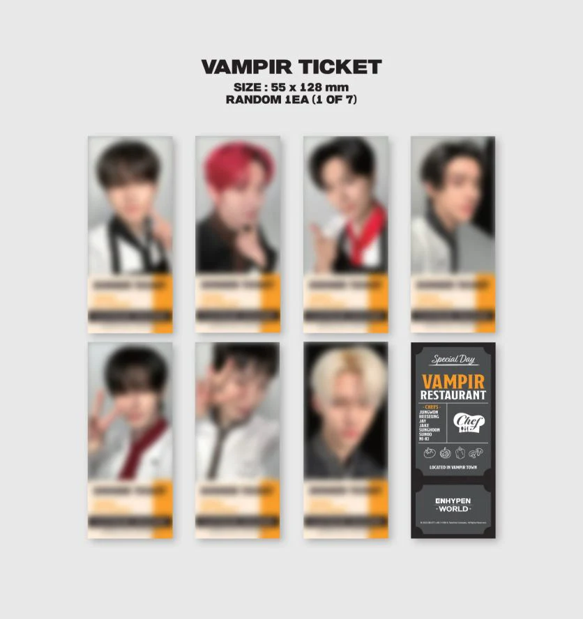 ENHYPEN - WORLD COUPON CARD COLLECTION (CHEF BASIC VER.) - Image 3