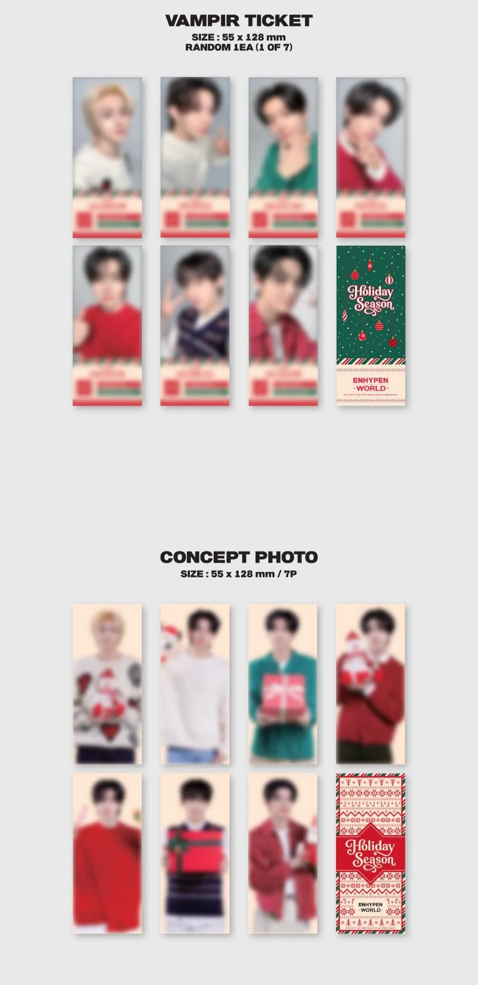 ENHYPEN - WORLD COUPON CARD COLLECTION (HOLIDAY SEASON BASIC VER.) - Image 2