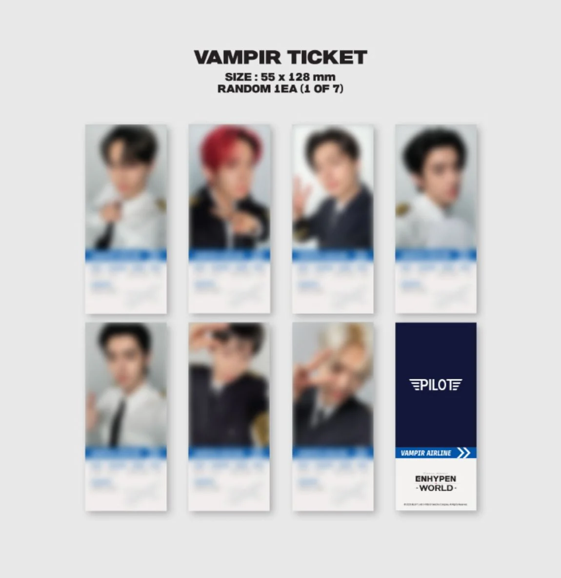 ENHYPEN - WORLD COUPON CARD COLLECTION (PILOT BASIC VER.) - Image 4
