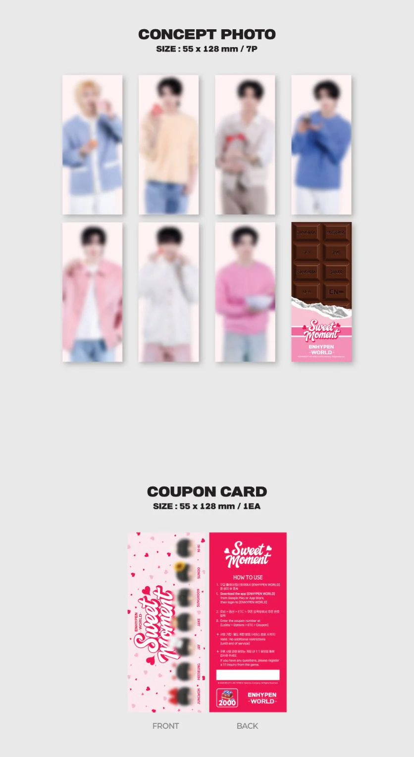 ENHYPEN - WORLD COUPON CARD COLLECTION (SWEET MOMENT VER.) - Image 4