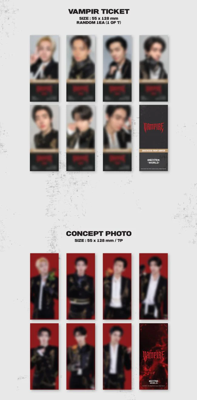 ENHYPEN - WORLD COUPON CARD COLLECTION (VAMPIRE VER.) - Image 3