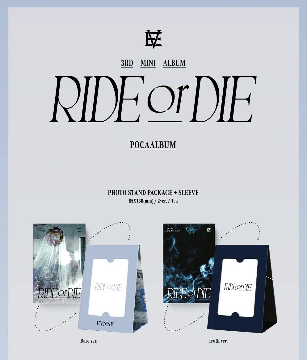 EVNNE - RIDE OR DIE (3RD MINI ALBUM) POCA ALBUM - Image 2