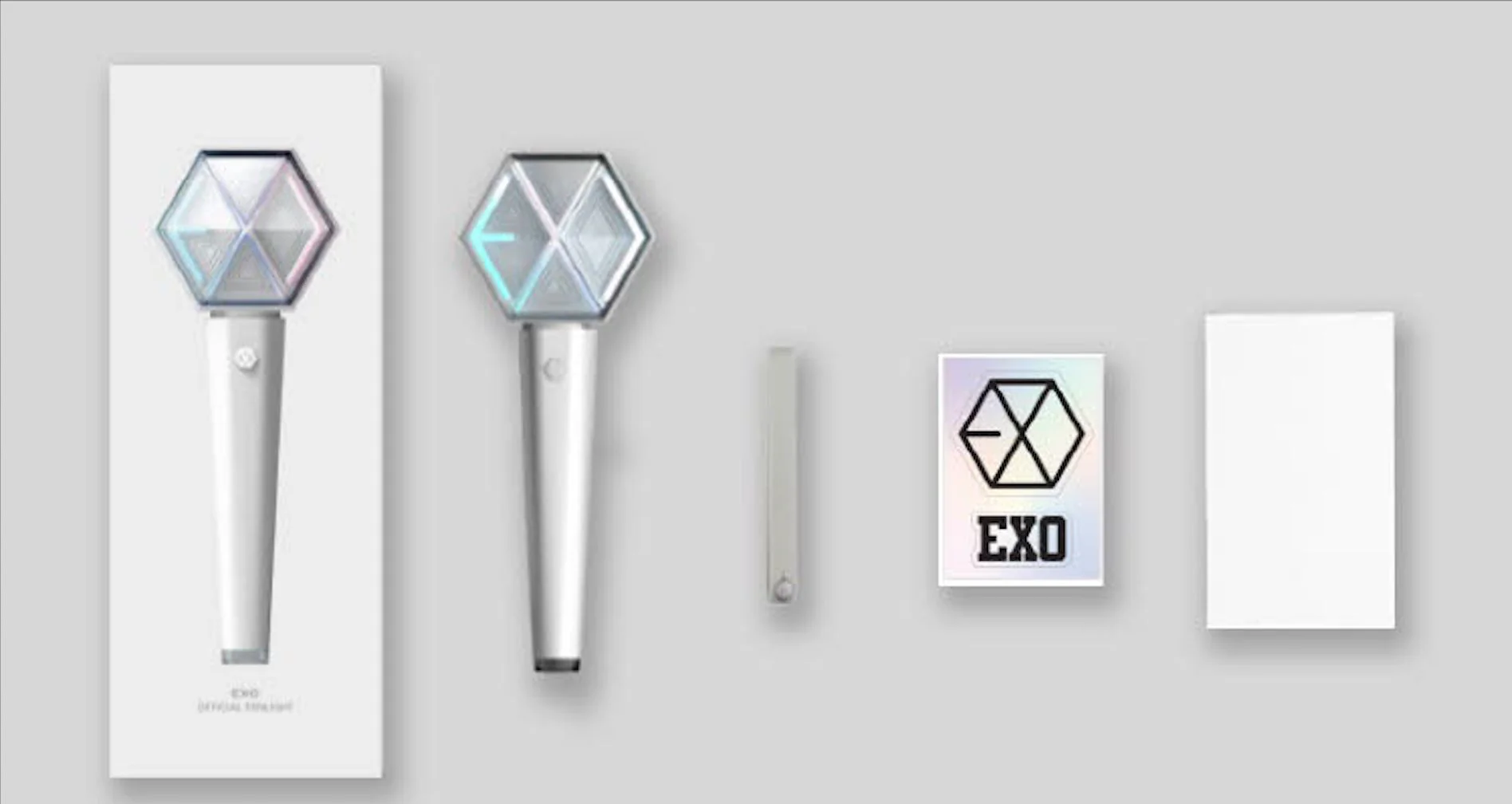 EXO - OFFICIAL FANLIGHT VER.3.0 - Lightstick with photo card - Image 3