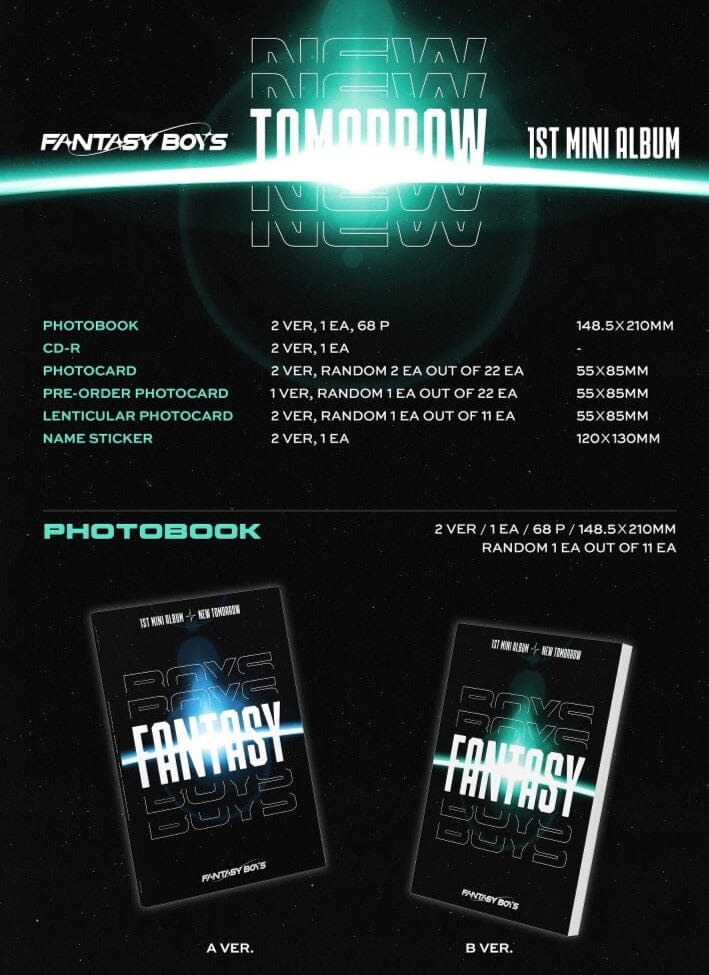 FANTASY BOYS - NEW TOMORROW (1ST MINI ALBUM) - Image 2