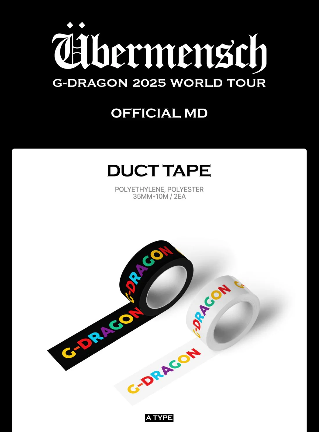 G-DRAGON - 2025 WORLD TOUR 'ÜBERMENSCH' OFFICIAL MD - Image 4
