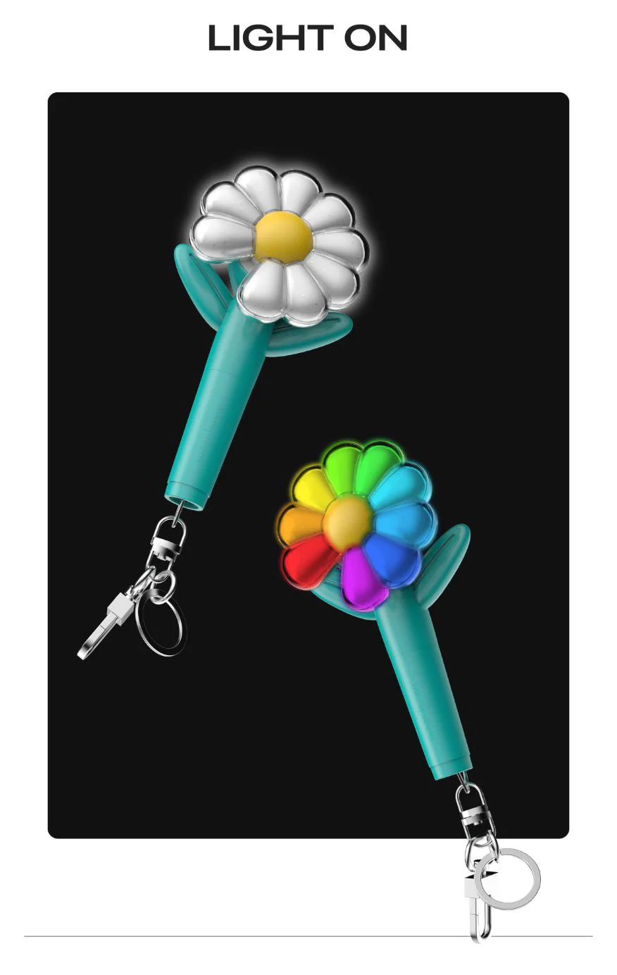 G-DRAGON (BIGBANG) - OFFICIAL MINI LIGHT KEYRING (MINT) - Image 5