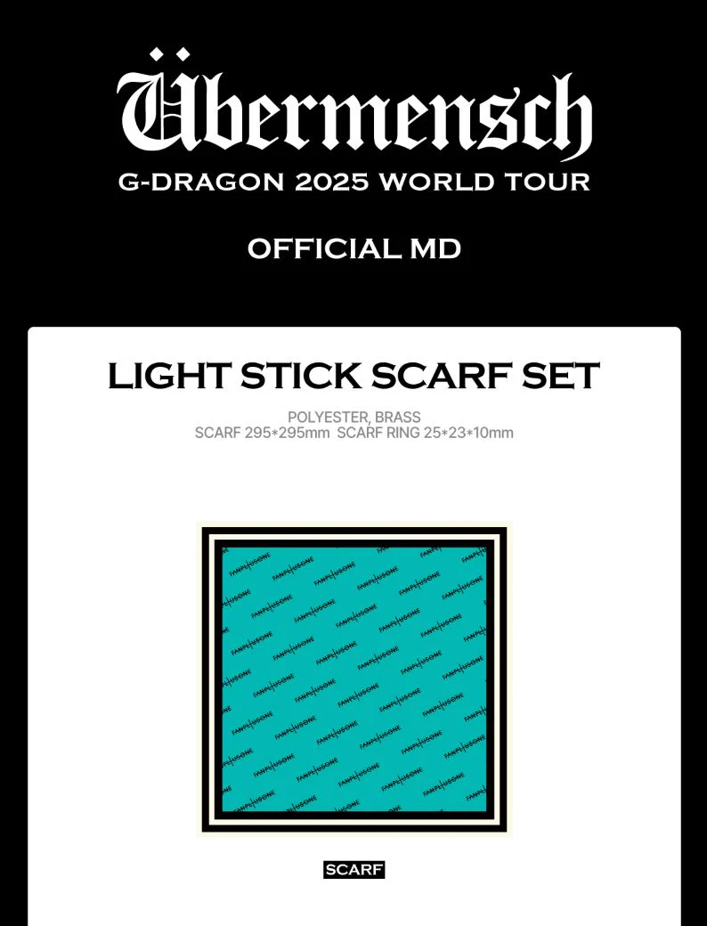 G-DRAGON - LIGHT STICK ACCESSOIRES (2025 WORLD TOUR 'ÜBERMENSCH' OFFICIAL MD) - Image 14