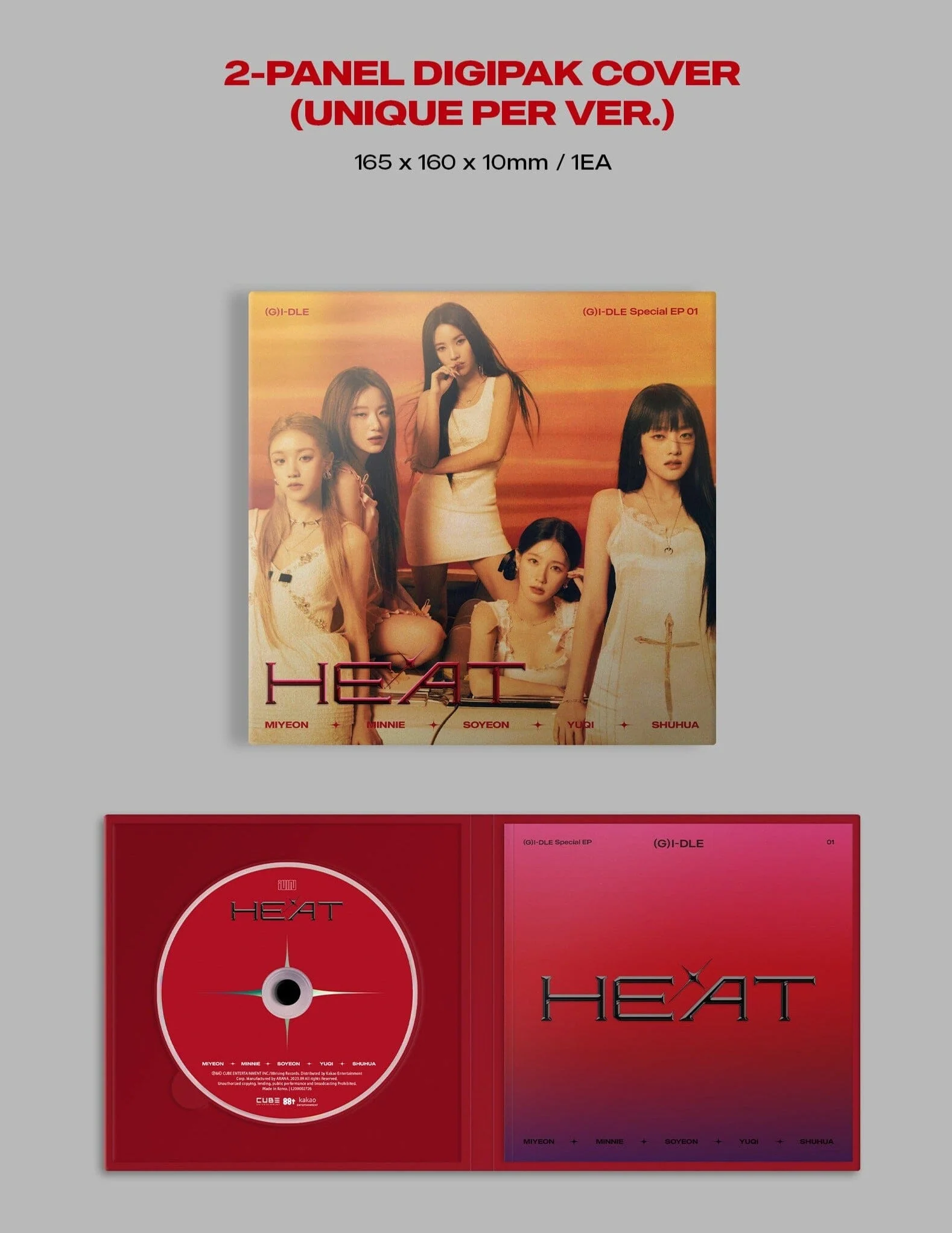 (G)I-DLE - HEAT (SPECIAL ALBUM) DIGIPAK GROUP VER. - Image 3
