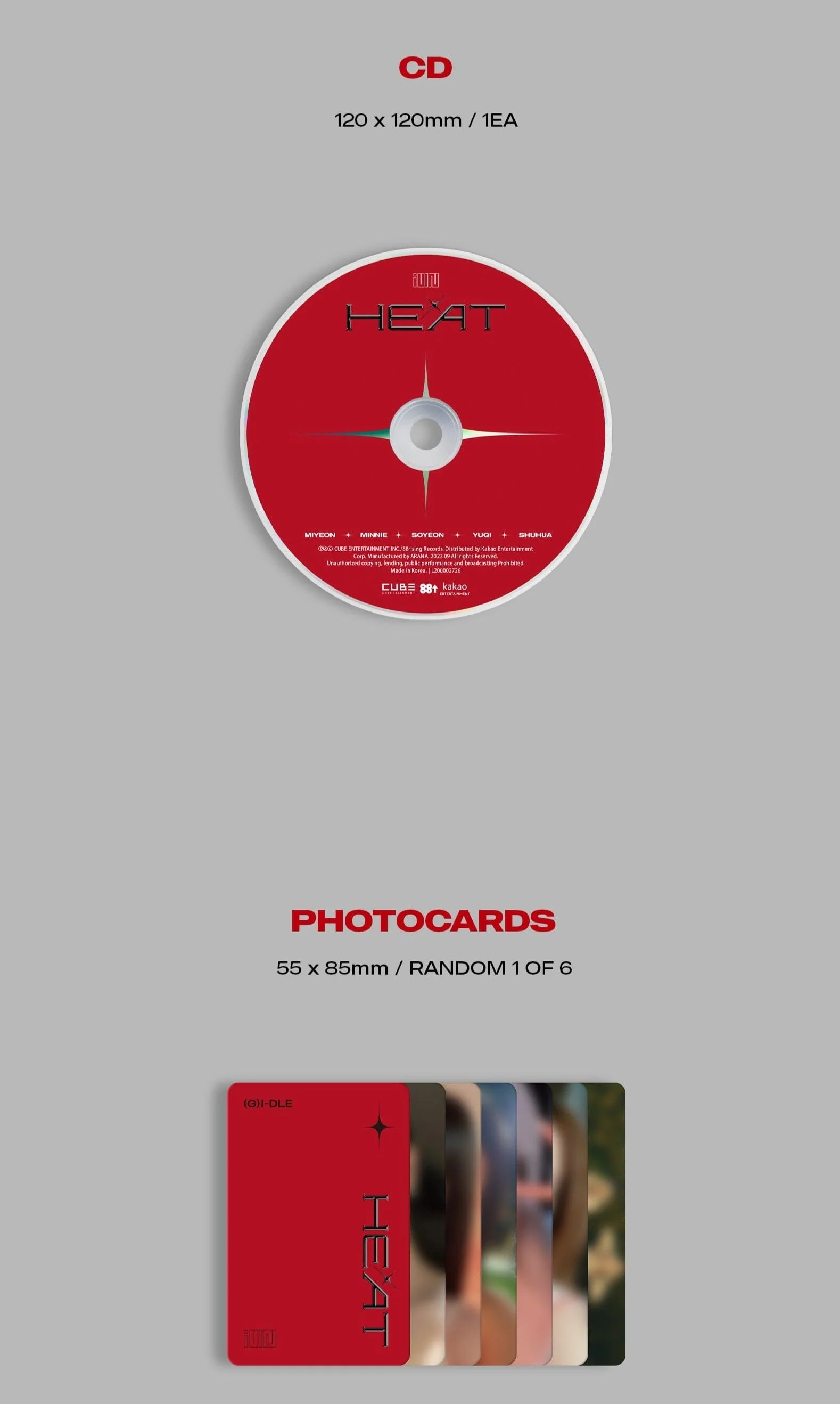 (G)I-DLE - HEAT (SPECIAL ALBUM) DIGIPAK GROUP VER. - Image 4