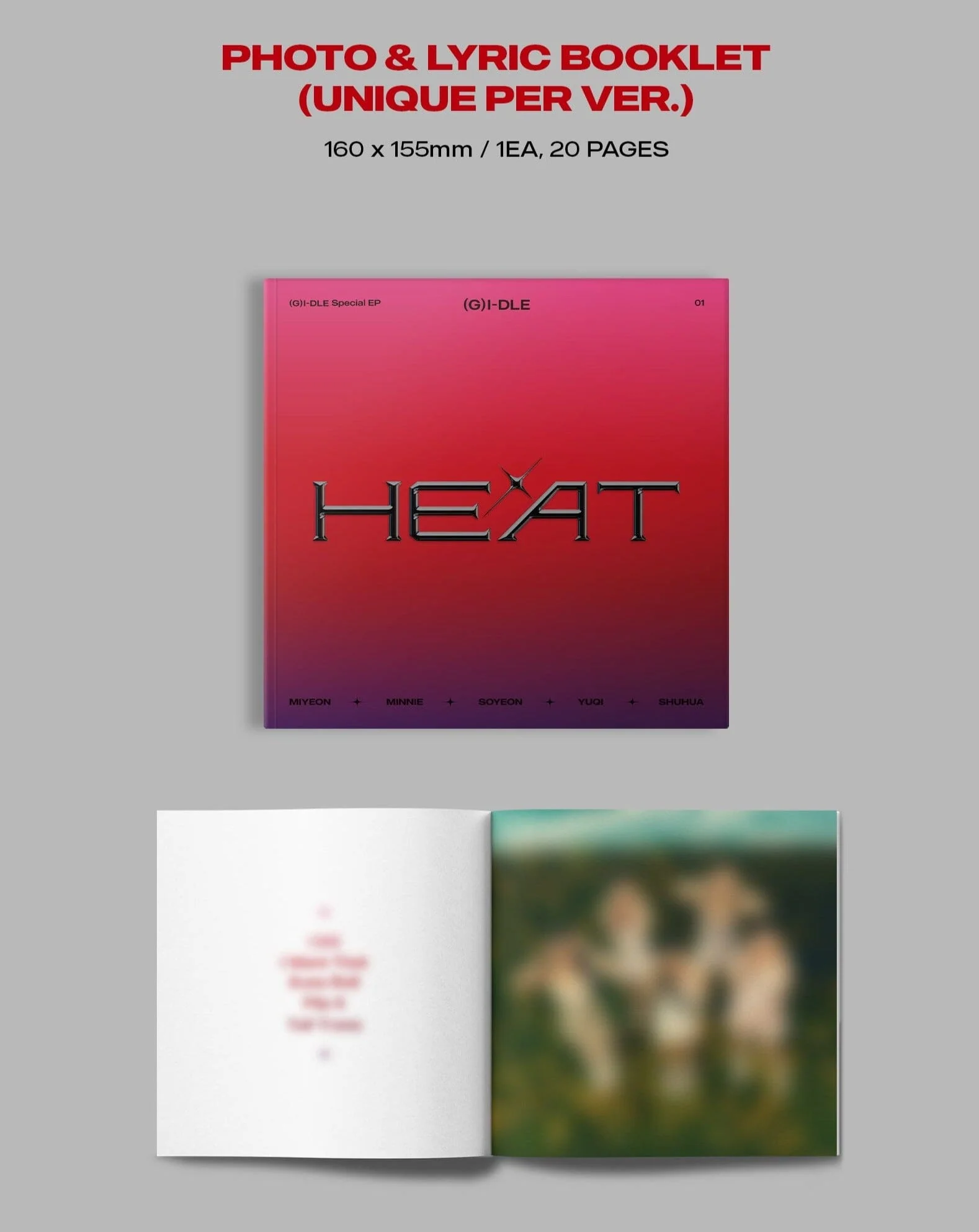 (G)I-DLE - HEAT (SPECIAL ALBUM) DIGIPAK GROUP VER. - Image 5