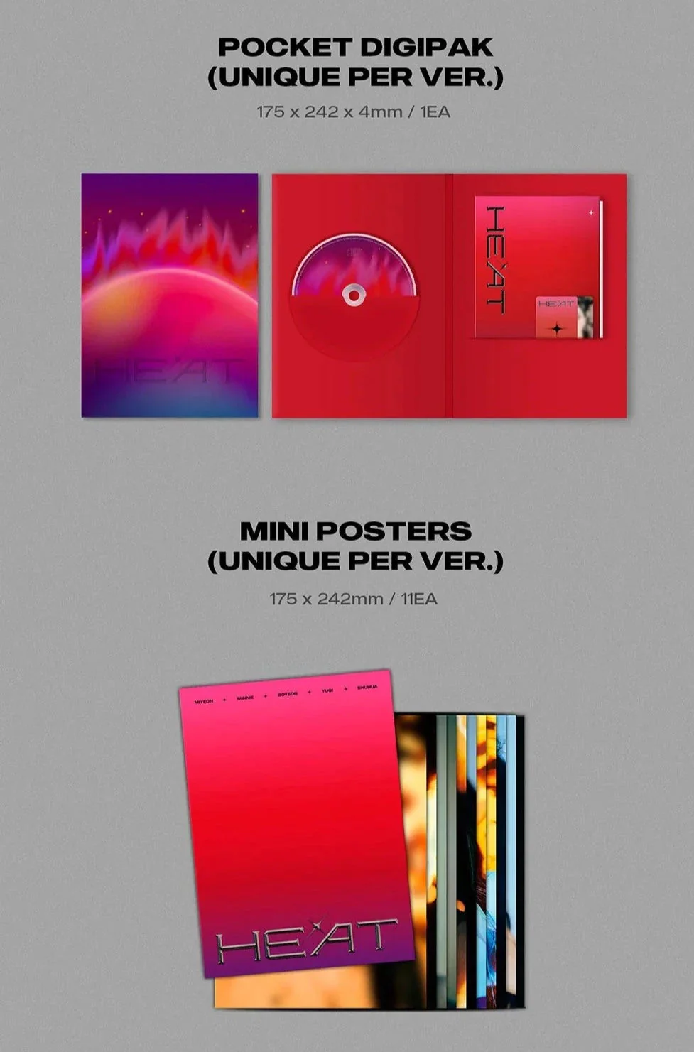 (G)I-DLE - HEAT (SPECIAL ALBUM) SLEEVE VER. - Image 11