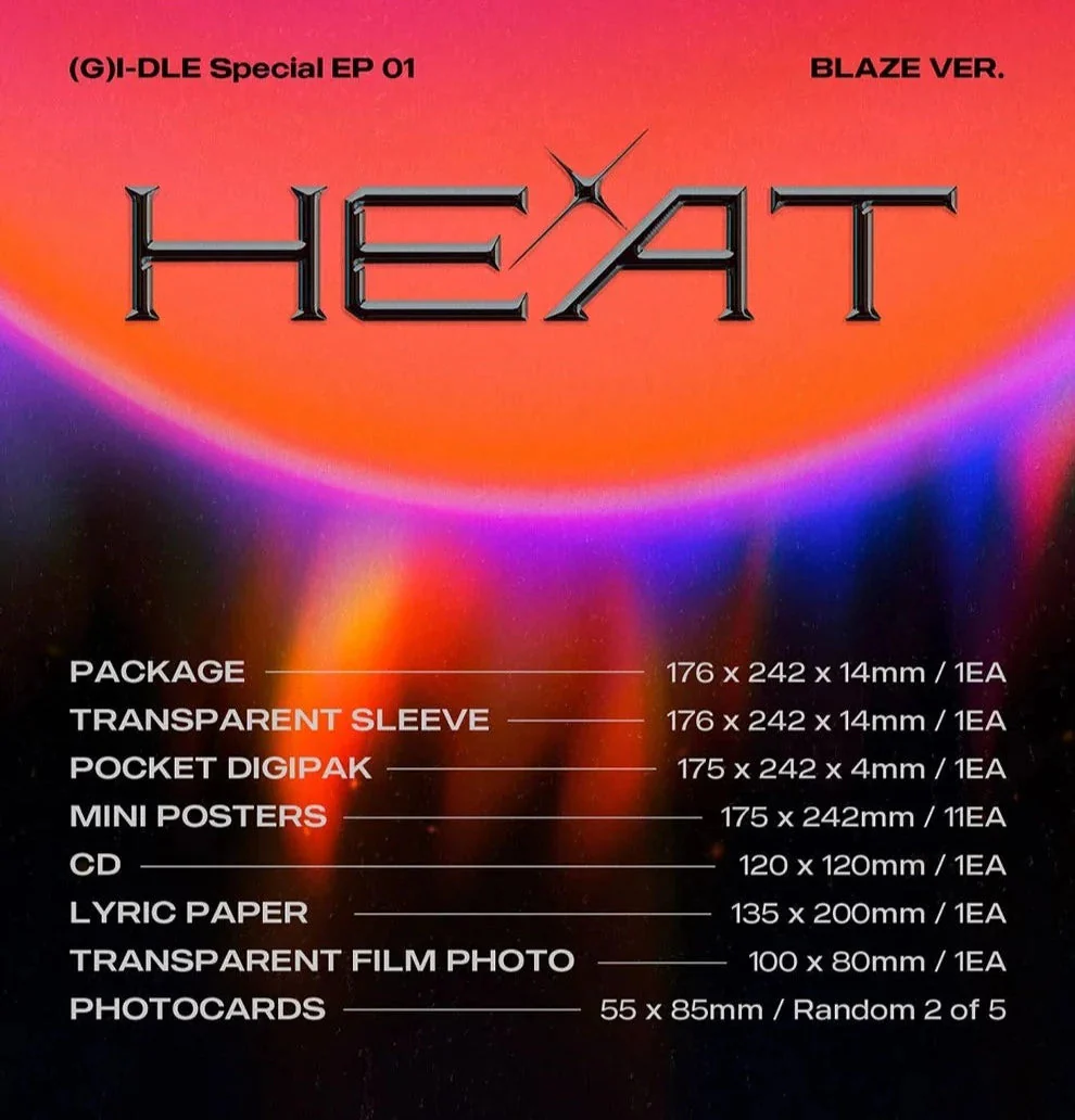 (G)I-DLE - HEAT (SPECIAL ALBUM) SLEEVE VER. - Image 3