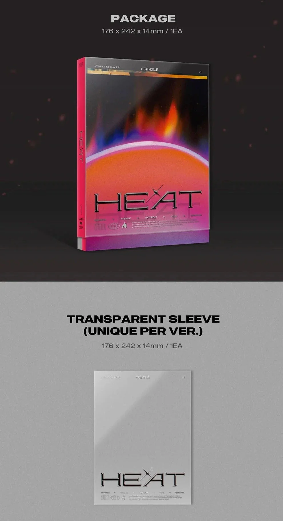 (G)I-DLE - HEAT (SPECIAL ALBUM) SLEEVE VER. - Image 4