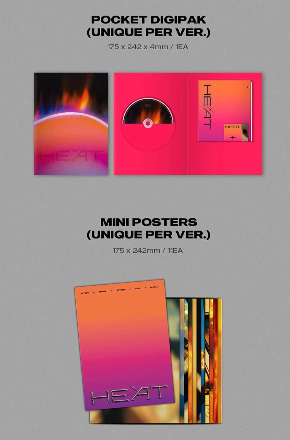 (G)I-DLE - HEAT (SPECIAL ALBUM) SLEEVE VER. - Image 5