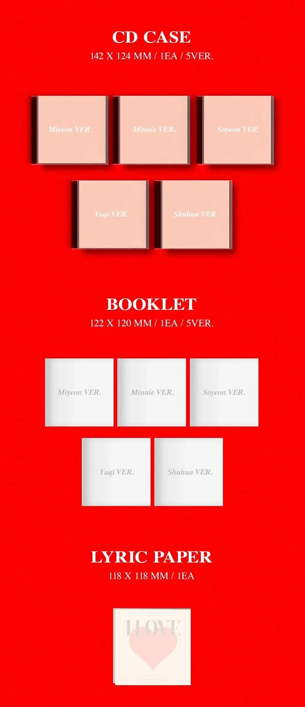 (G)I-DLE - I LOVE 5TH MINI ALBUM (JEWEL VER.) - Image 3