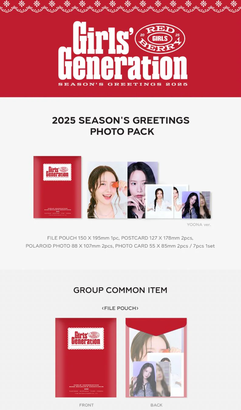 GIRLS GENERATION - 2025 SM ARTIST SEASON’S GREETINGS OFFICIAL MD - Image 2