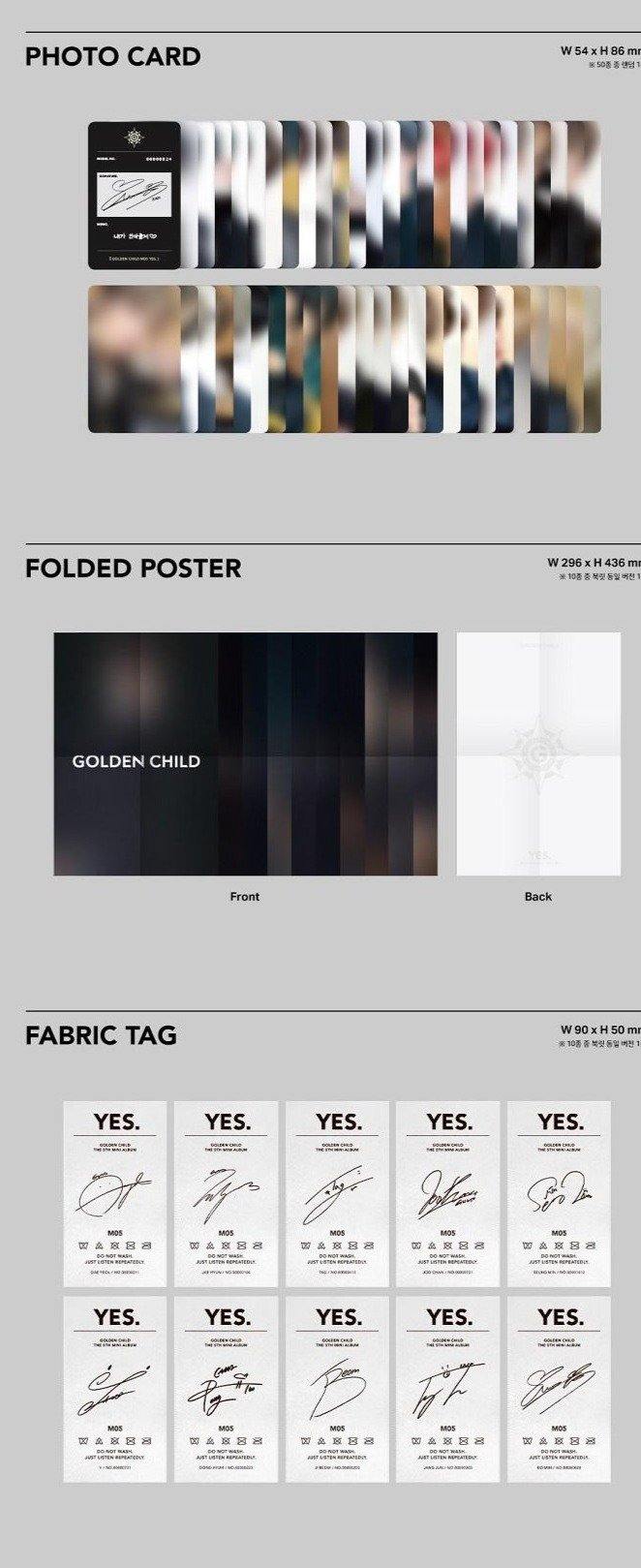 Golden Child - 5th Mini [ YES.] (Random Ver.) - Image 3