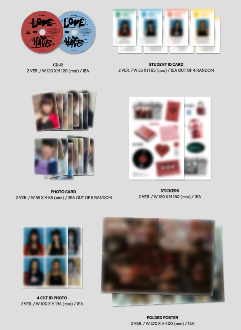 H1-KEY - LOVE OR HATE (3RD MINI ALBUM) - Image 3