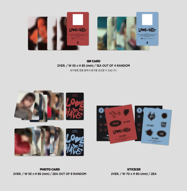 H1-KEY - LOVE OR HATE (3RD MINI ALBUM) POCA ALBUM - Image 3