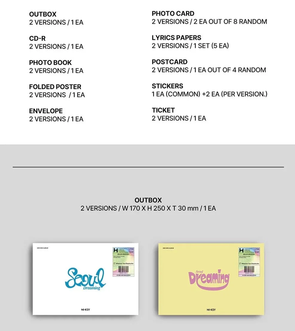 H1-KEY - SEOUL DREAMING (2ND MINI ALBUM) - Image 3