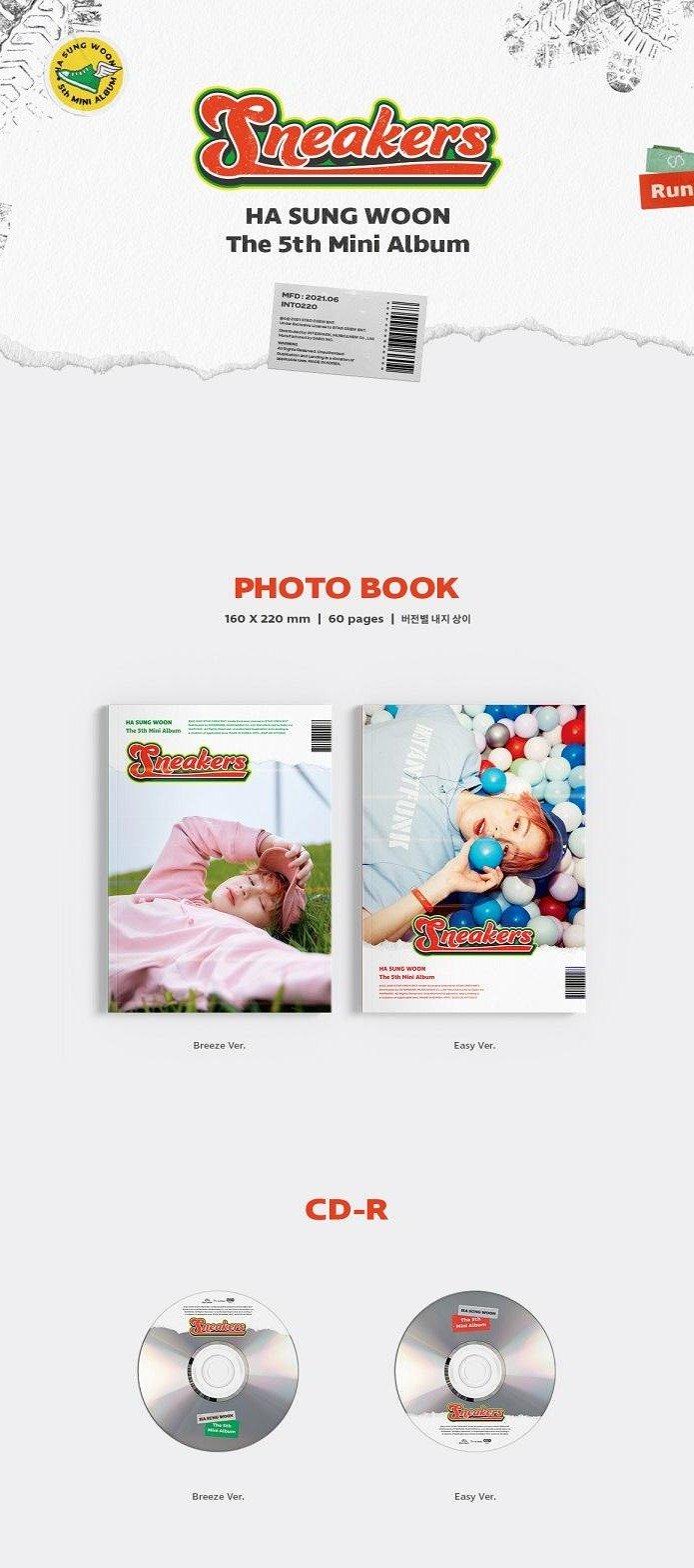 HA SUNG WOON - 5th Mini [Sneakers] - Image 2