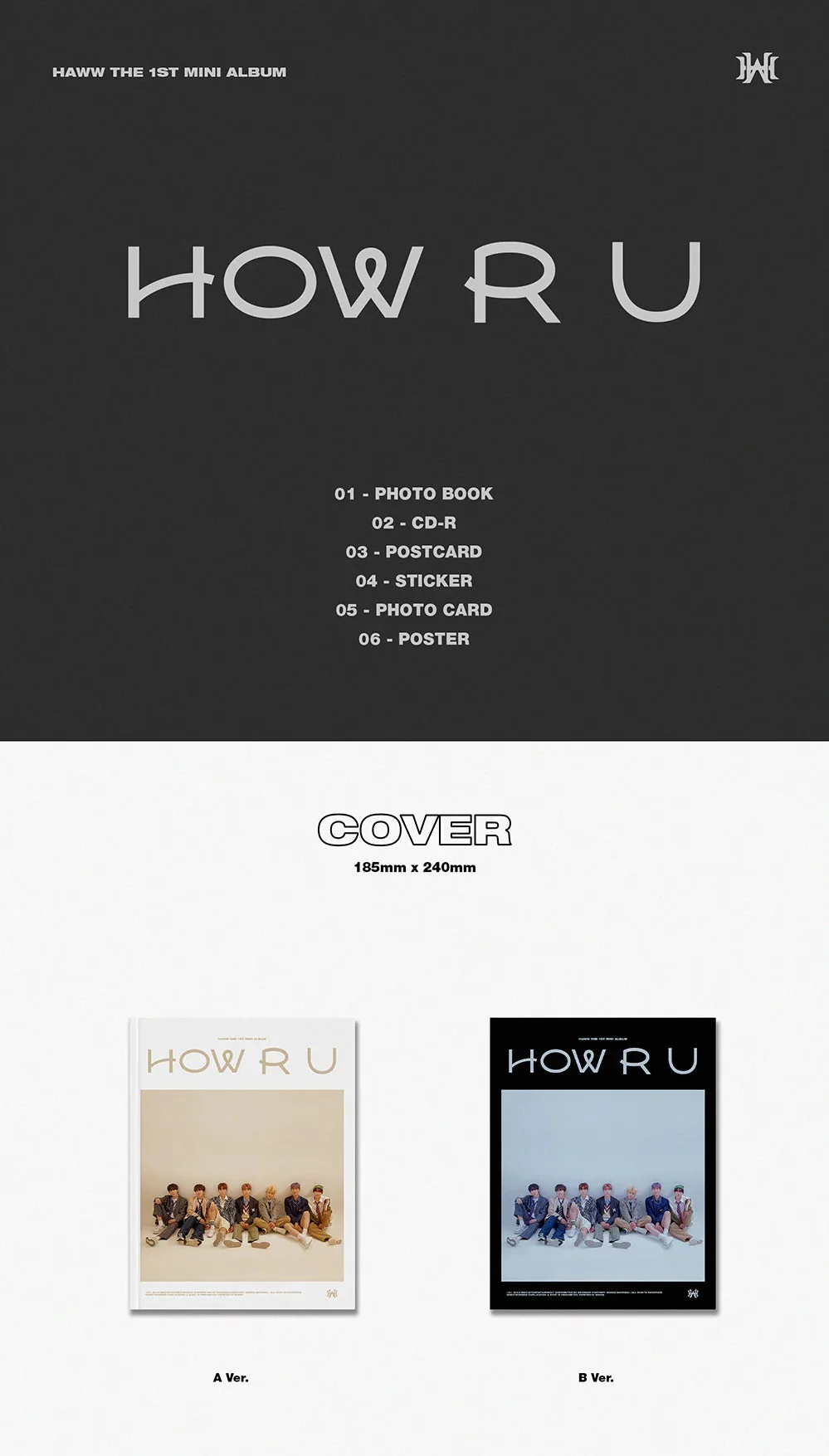 HAWW - HOW R U (1st Mini Album) - Image 2
