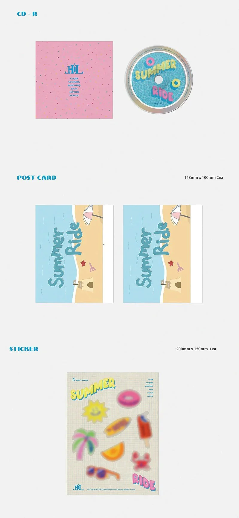 HI-L - SUMMER RIDE (1ST SINGLE ALBUM) - Image 3