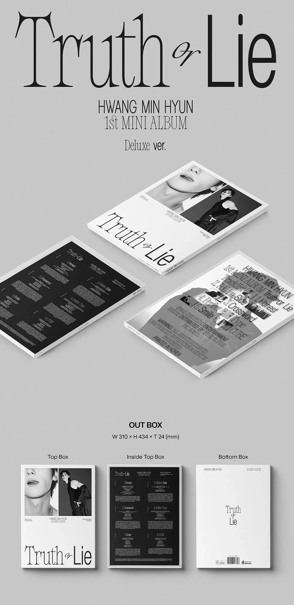 HWANG MIN HYUN - TRUTH OR LIE (1ST MINI ABLUM) DELUXE VER. - Image 2
