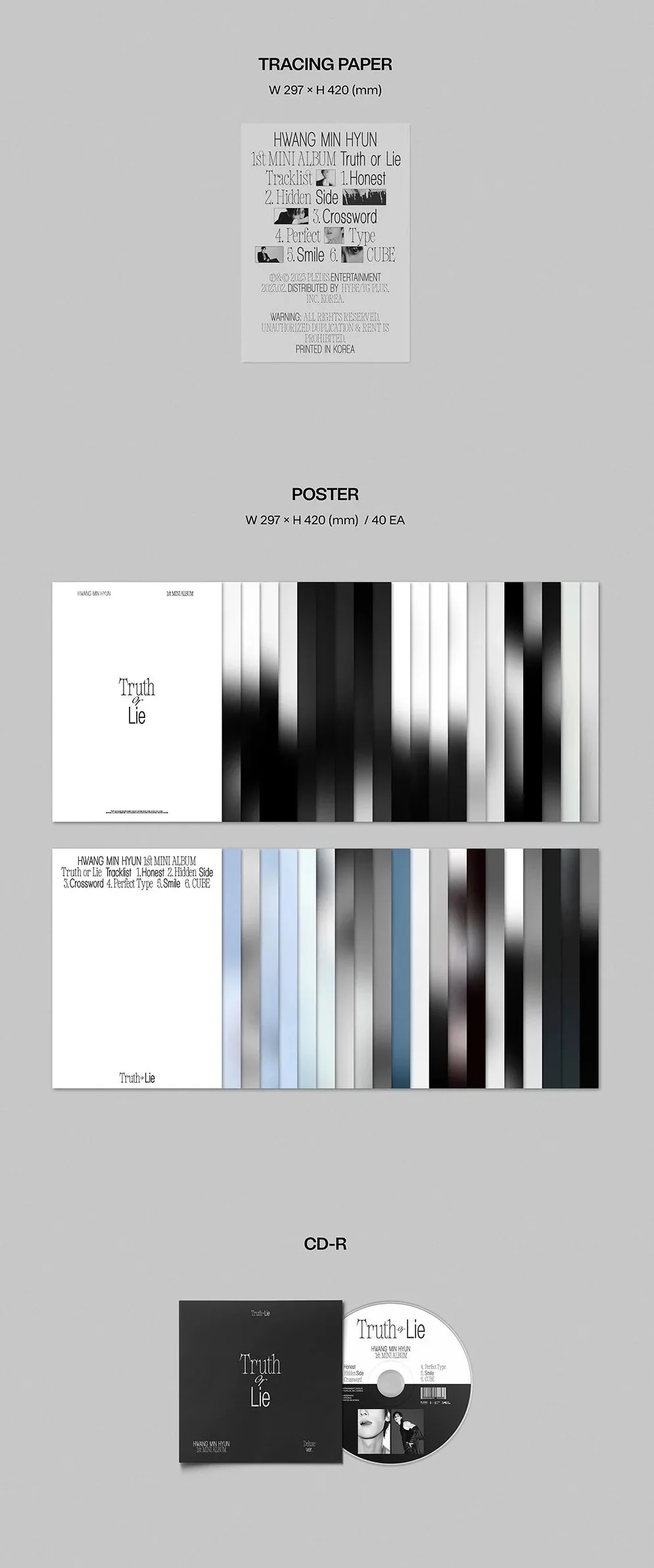 HWANG MIN HYUN - TRUTH OR LIE (1ST MINI ABLUM) DELUXE VER. - Image 3