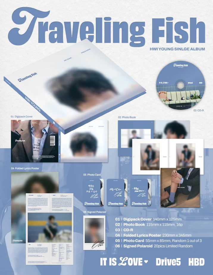 HWI YOUNG (SF9) - TRAVELING FISH (SINGLE ALBUM) - Image 2