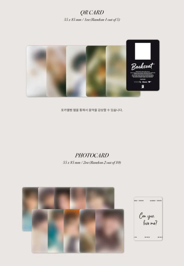 HYUNJUN (THE BOYZ) - BACKSEAT (5TH SINGLE ALBUM) POCA ALBUM - Image 3